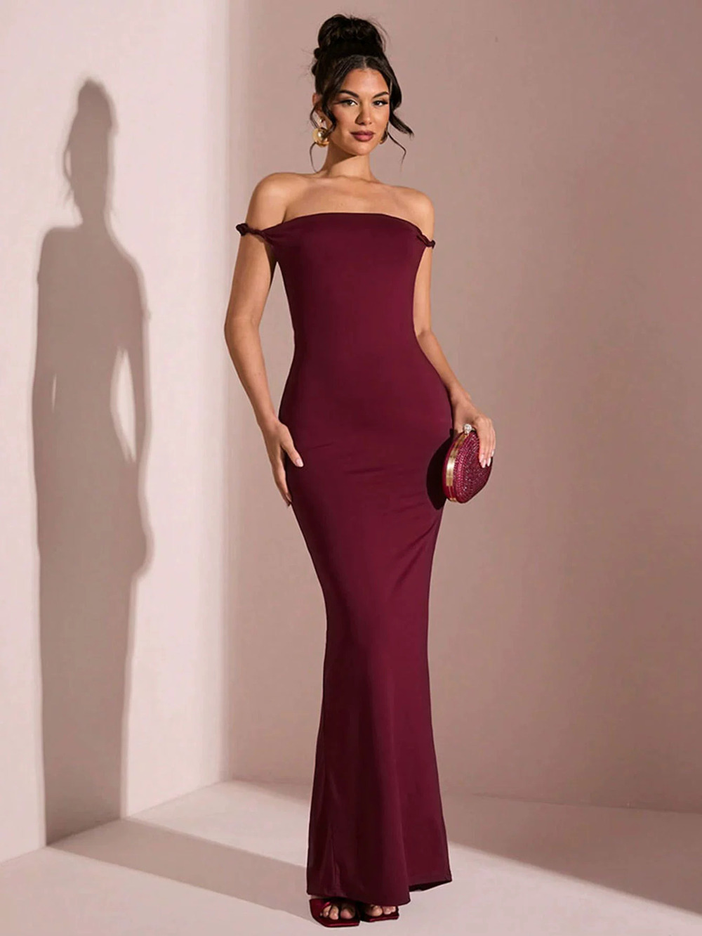 ZARA Socialite Off Shoulder Backless Long Summer Party Dress